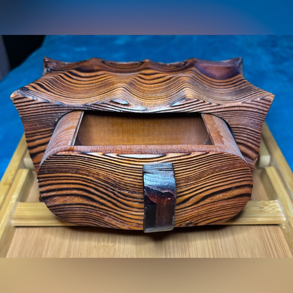 Vintage Japanese Cryptomeria 1 Drawer Box Associated with Japanese Craftsmanship - Picture 4 of 8